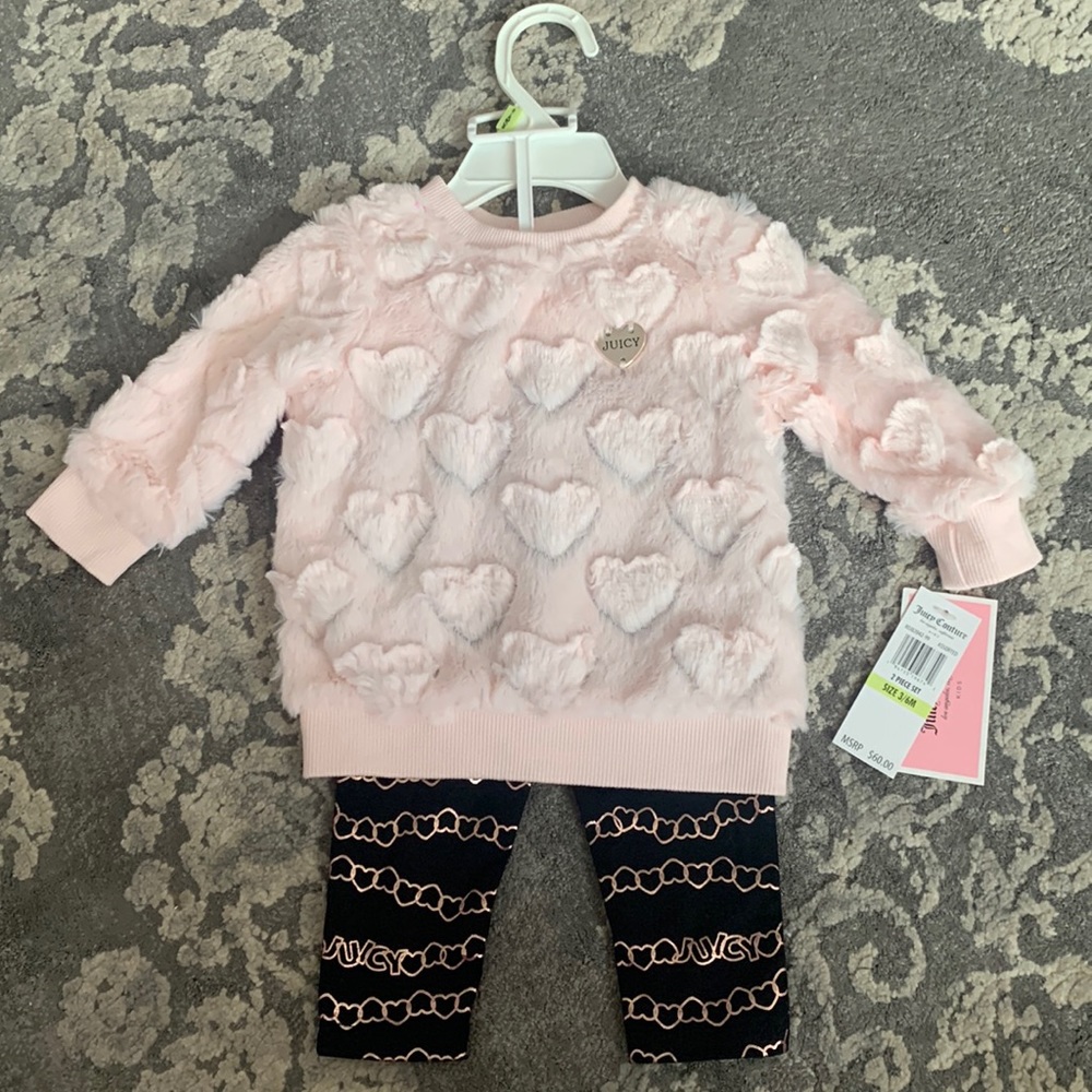 NWT Juicy Couture Baby Girls Outfit 3-6 months